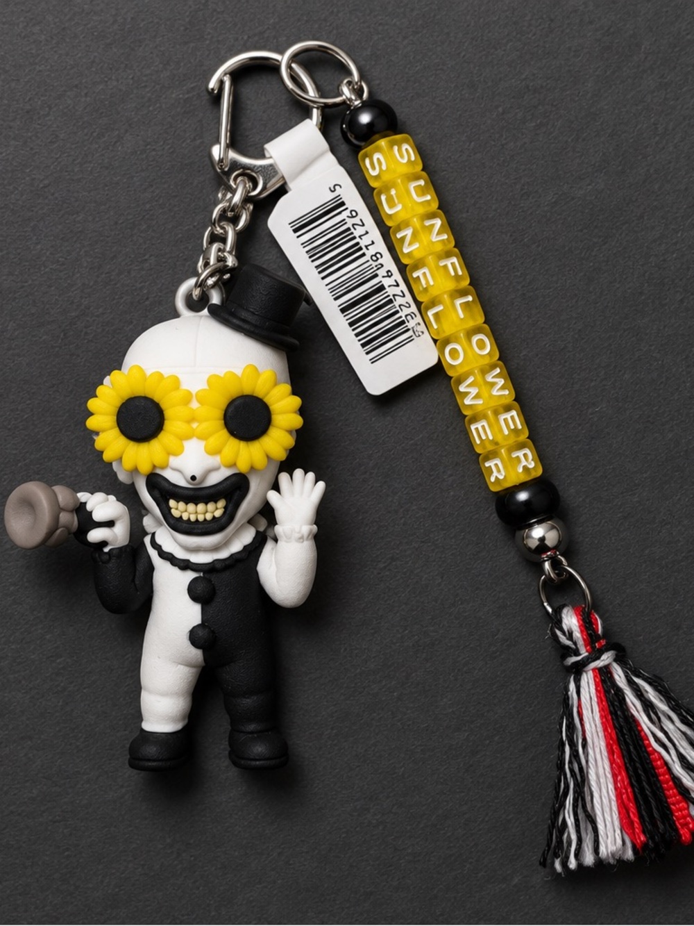 Terrifier Art the Clown Sunflower 3” PVC Bag Charm